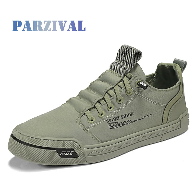 PARZIVAL 2024 Novos Sapatos Casuais Masculinos de Lona  Calçados Masculinos Confortáveis